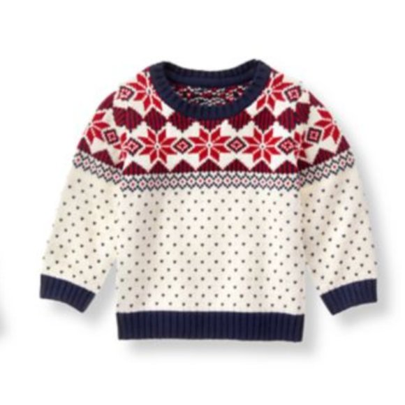 JANIE and JACK Sweater and Fur Trapper